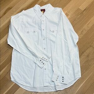 Lucky Brand White Casual Button Down Shirt